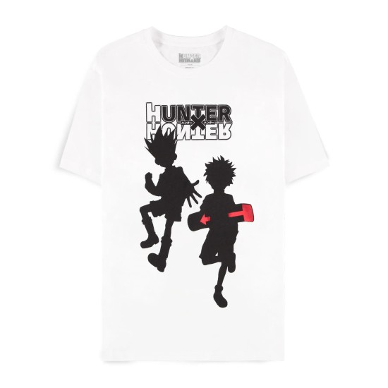 Difuzed Hunter x Hunter Kirua Skate Board Short Sleeved T-shirt - M izmērs / Balts - Vīriešu kokvilnas T-krekls