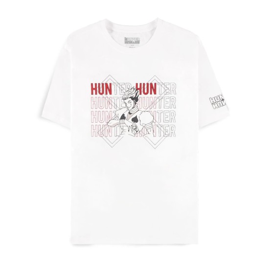 Difuzed Hunter x Hunter Short Sleeved T-shirt - M izmērs / Balts - Sieviešu kokvilnas T-krekls