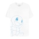Difuzed Pokemon Squirtle Short Sleeved T-shirt - L izmērs / Balts - Vīriešu kokvilnas T-krekls