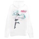 Difuzed Hatsune Miku Zipper Hoodie - L izmērs / Balts - Sieviešu hūdijs ar rāvējslēdzēju un kapuci