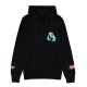 Difuzed Hatsune Miku Zipper Hoodie - L izmērs / Melns - Sieviešu hūdijs ar rāvējslēdzēju un kapuci