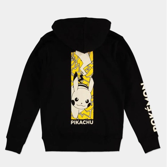 Difuzed Pokemon Attacking Pika! Zipper Hoodie - L izmērs - Vīriešu hūdijs ar ravējslēdzēju un kapuci