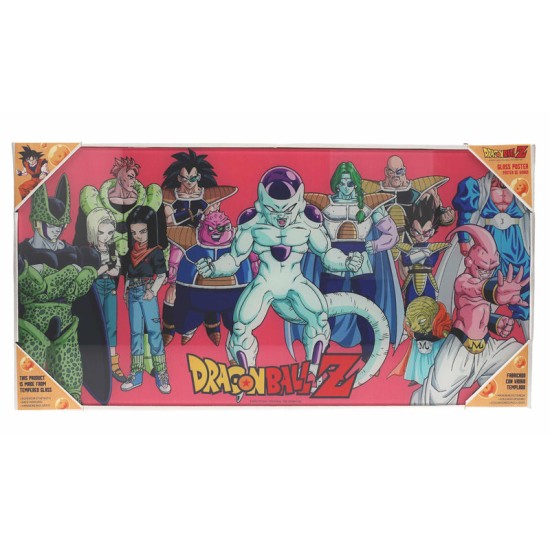 SD Toys Dragon Ball Z Glass Poster 60x30cm - Villains