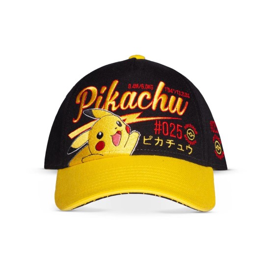 Difuzed Pokemon Pikachu Adjustable Cap - Kokvilnas cepure ar nagu