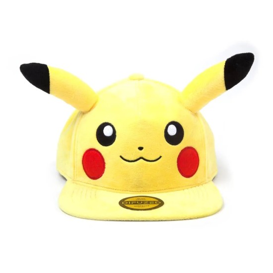 Difuzed Pokemon Pikachu Plush Snapback Cap - Cepure ar nagu