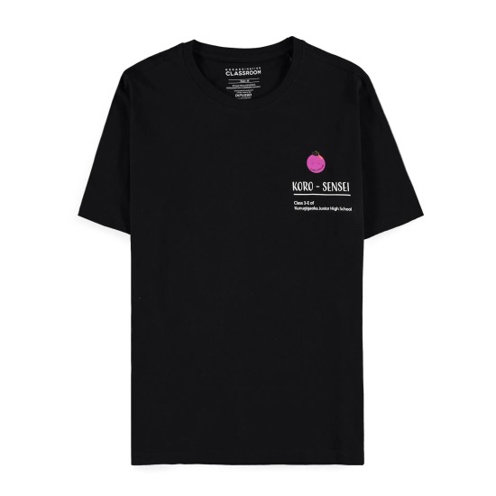 Difuzed Assassination Classroom Short Sleeved T-shirt - L izmērs / Melns - Vīriešu kokvilnas T-krekls