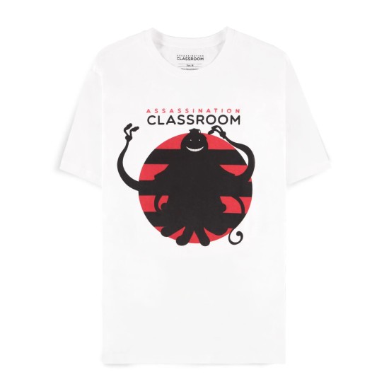 Difuzed Assassination Classroom Short Sleeved T-shirt - XL izmērs / Balts - Vīriešu kokvilnas T-krekls