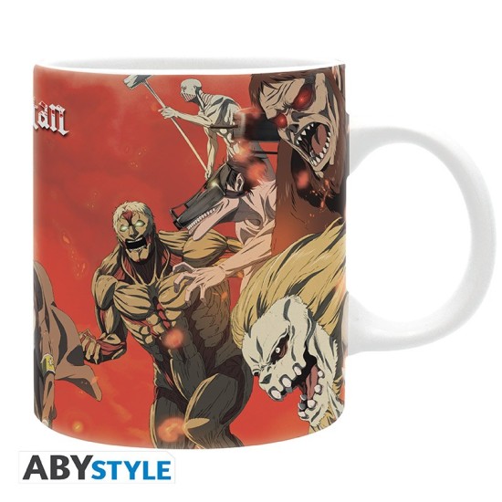 ABYstyle Attack on Titan Ceramic Mug 320ml - Battle Scene Season 4 - Krūze