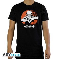 ABYstyle Naruto Shippuden Naruto T-shirt - XL размер / Чёрная - Мужская хлопковая майка / футболка