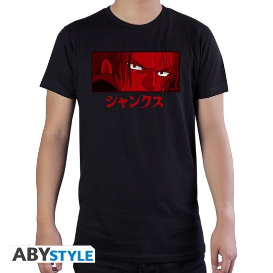 ABYstyle One Piece Shanks T-shirt - XS izmērs / Melns - Vīriešu kokvilnas T-krekls
