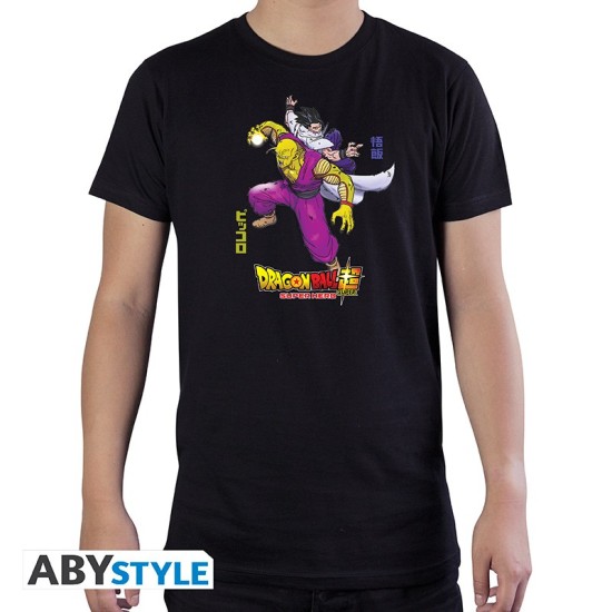 ABYstyle Dragon Ball Hero Gohan & Piccolo T-shirt - XL izmērs / Melns - Vīriešu kokvilnas T-krekls