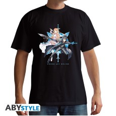 ABYstyle Sword Art Online Kirito & Asuna T-shirt - S размер / Чёрная - Мужская хлопковая майка / футболка