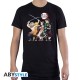 ABYstyle Demon Slayer Group T-shirt - L izmērs / Melns - Vīriešu kokvilnas T-krekls
