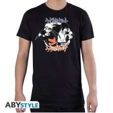 ABYstyle Naruto Shippuden Naruto & Sasuke T-shirt - L size / Black - Men's cotton T-shirt