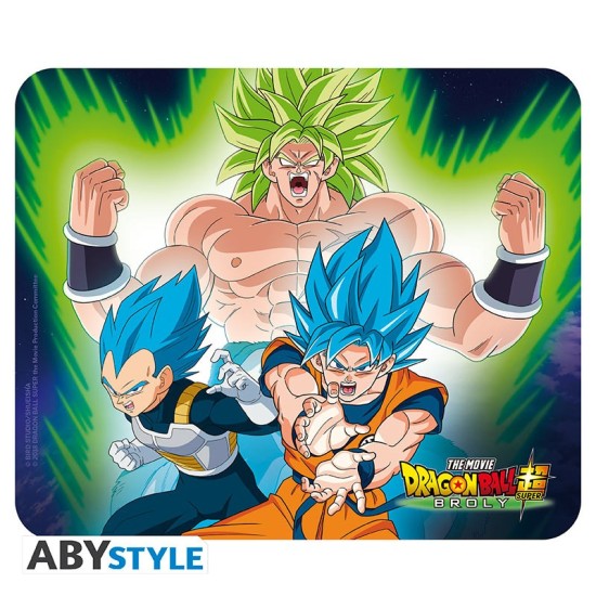 ABYstyle Dragon Ball Broly Flexible Mousepad 23.5 x 19.5 cm - Goku & Vegeta - Peles paliktnis