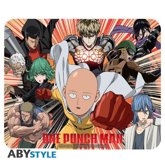 ABYstyle One-Punch Man Flexible Mousepad 23.5 x 19.5 cm - Heroes - Peles paliktnis