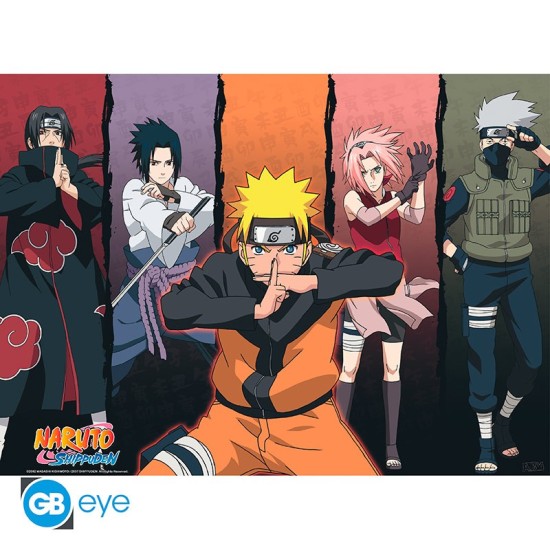 ABYstyle Naruto Shippuden Poster Chibi 38 x 52 cm - Shippuden Group - Plakāts