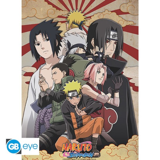 ABYstyle Naruto Shippuden Poster Chibi 38 x 52 cm - Shippuden Group 2 - Plakāts