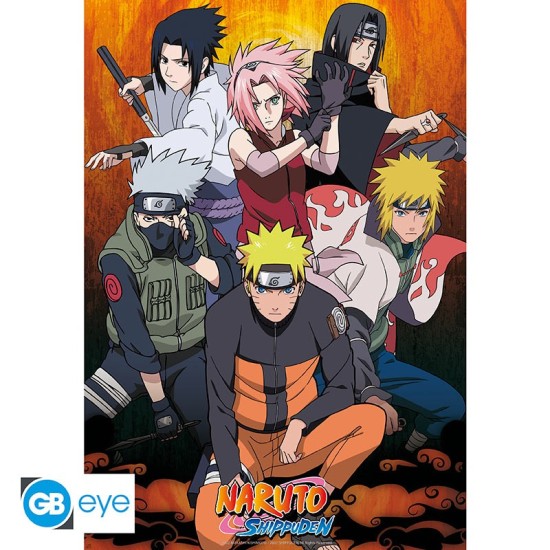 ABYstyle Naruto Shippuden Poster Maxi 91.5 x 61 cm - Group - Plakāts