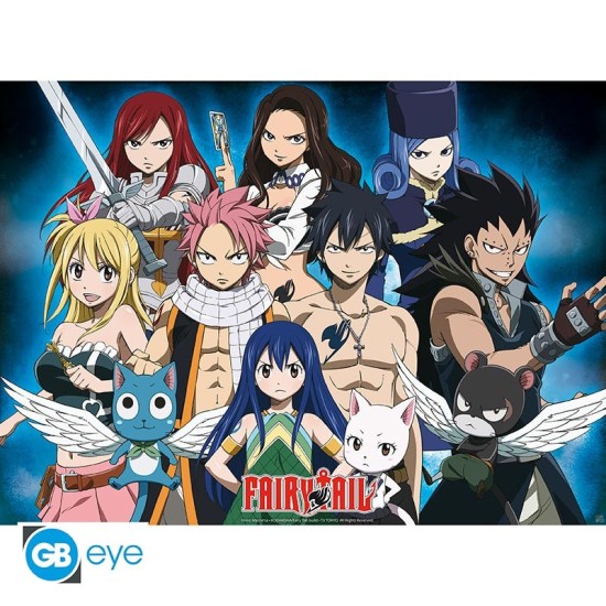 ABYstyle Fairy Tail Poster Chibi 38 x 52 cm - Group - Plakāts