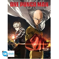 ABYstyle One-Punch Man Poster Chibi 38 x 52 cm - Saitama & Genos