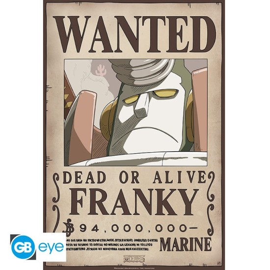 ABYstyle One Piece Poster Chibi 35 x 52 cm - Wanted Franky New Look - Plakāts