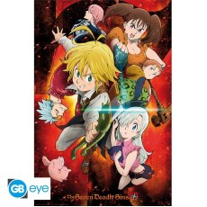ABYstyle The Seven Deadly Sins Poster Maxi 91.5 x 61 cm - Characters