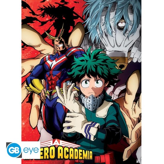 ABYstyle My Hero Academia Poster Chibi 38 x 52 cm - Deku vs Tomura - Plakāts