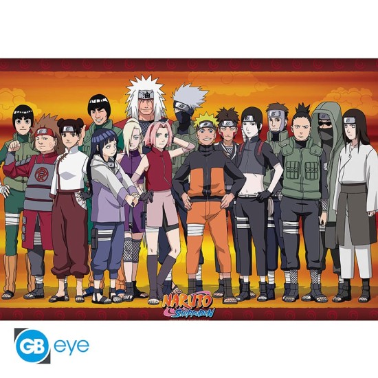 ABYstyle Naruto Shippuden Poster Maxi 91.5 x 61 cm - Konoha Ninjas - Plakāts