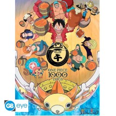 ABYstyle One Piece Poster Chibi 38 x 52 cm - 1000 Logs Cheers