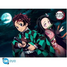 ABYstyle Demon Slayer Poster Chibi 38 x 52 cm - Tanjiro & Nezuko
