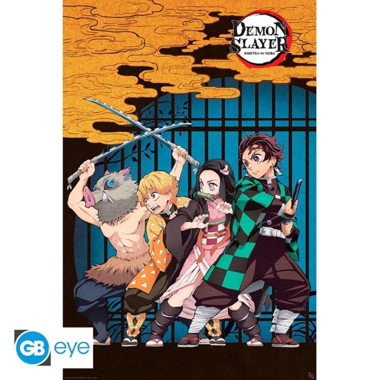 ABYstyle Demon Slayer Poster Maxi 91.5 x 61 cm - Group - Plakāts