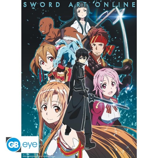 ABYstyle Sword Art Online Poster Chibi 38 x 52 cm - Party Members - Plakāts