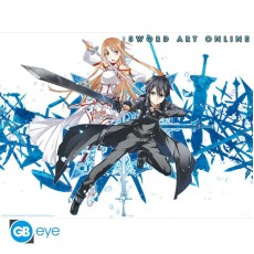 ABYstyle Sword Art Online Poster Chibi 38 x 52 cm - Asuna & Kirito - Plakāts