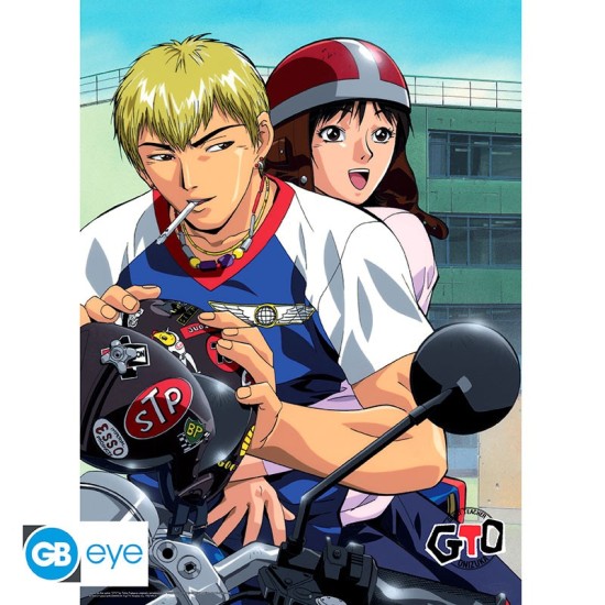 ABYstyle GTO Great Teacher Onizuka Poster Chibi 38 x 52 cm - Onizuka Bike - Plakāts