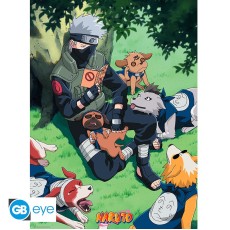 ABYstyle Naruto Poster Chibi 38 x 52 cm - Kakashi and Dogs - Plakāts