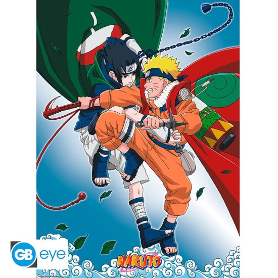 ABYstyle Naruto Poster Chibi 38 x 52 cm - Naruto vs Sasuke - Plakāts
