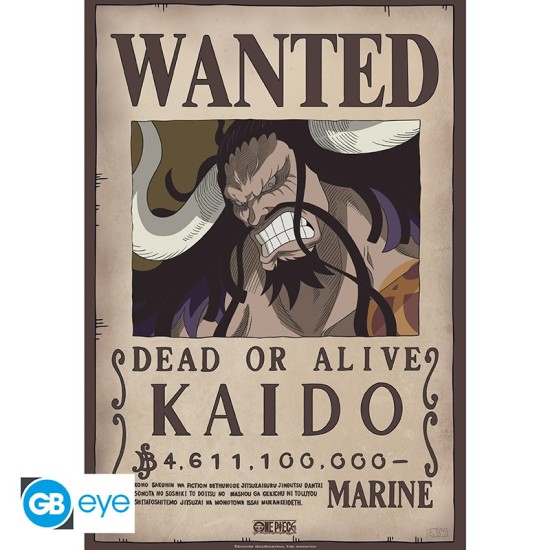 ABYstyle One Piece Poster Chibi 35 x 52 cm - Wanted Kaido Look - Plakāts