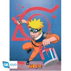 ABYstyle Naruto Poster Chibi 38 x 52 cm - Naruto & Konoha emblem - Plakāts