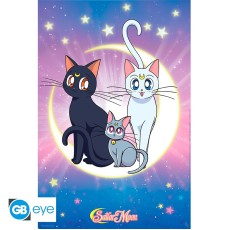 ABYstyle Sailor Moon Poster Maxi 91.5 x 61 cm - Luna / Artemis / Diana