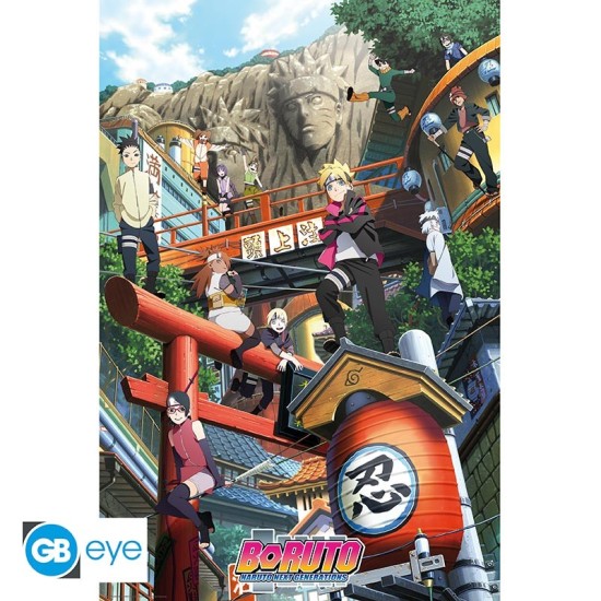 ABYstyle Boruto Poster Maxi 91.5 x 61 cm - Group Konoha - Plakāts