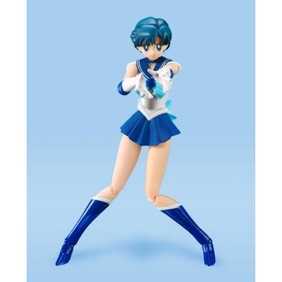 Tamashii Nations Sailor Moon S.H. Figuarts Action Figure Animation Color Edition 14cm - Sailor Mercury - Plastmasas figūriņa