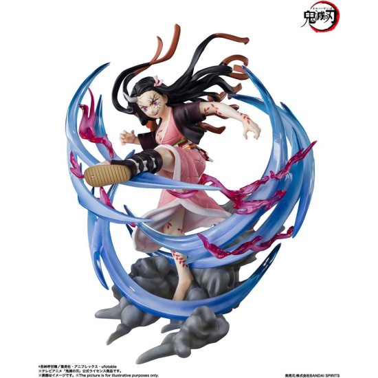 Tamashii Nations Demon Slayer Kimetsu no Yaiba Figuarts Zero Figure 20cm - Nezuko Kamado Demon Form Advancing ver. - Plastmasas figūriņa