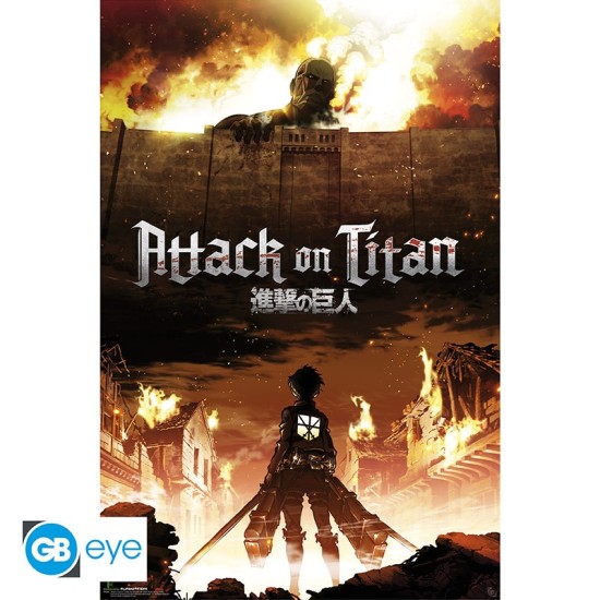 ABYstyle Attack on Titan Poster Maxi 91.5 x 61 cm - Key Art - Plakāts