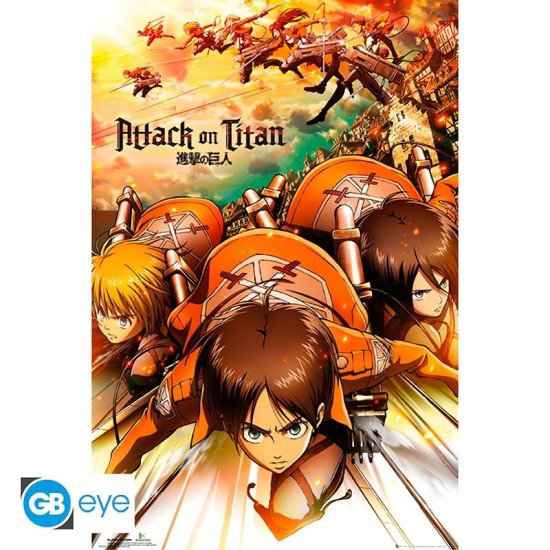 ABYstyle Attack on Titan Poster Maxi 91.5 x 61 cm - Attack - Plakāts