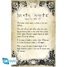 ABYstyle Death Note Poster Maxi 91.5 x 61 cm - Rules