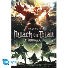 ABYstyle Attack on Titan Poster Maxi 91.5 x 61 cm - Key Art S2