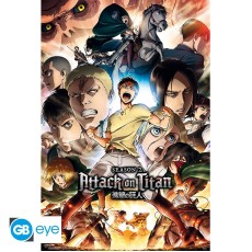 ABYstyle Attack on Titan Poster Maxi 91.5 x 61 cm - S2 Key Art