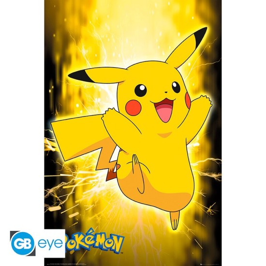 ABYstyle Pokemon Poster Maxi 91.5 x 61 cm - Pikachu Neon - Plakāts