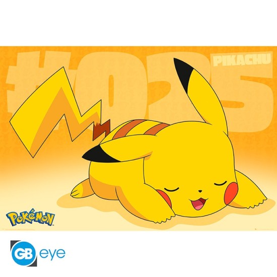 ABYstyle Pokemon Poster Maxi 91.5 x 61 cm - Pikachu Asleep - Plakāts